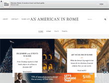 Tablet Screenshot of anamericaninrome.com